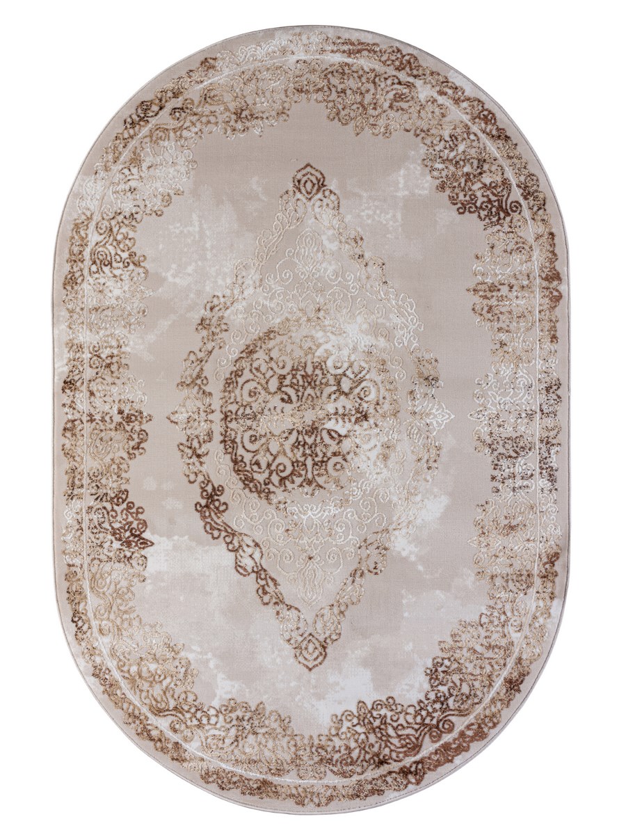 

Ковер Sofia Rugs NOVA 4621A овал с.коричневый/кремовый 80х150