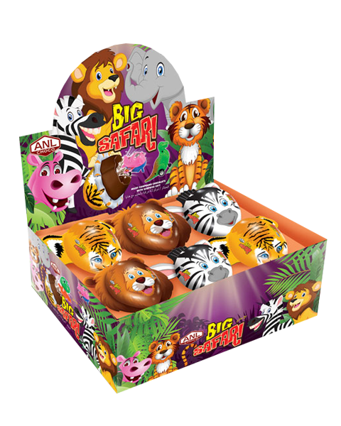 

Шоколадная фигура Big Safari с сюрпризом 55 гр Упаковка 12 шт