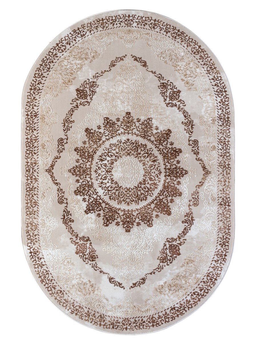 фото Ковер sofia rugs nova 4622a овал с.коричневый/кремовый 80х150