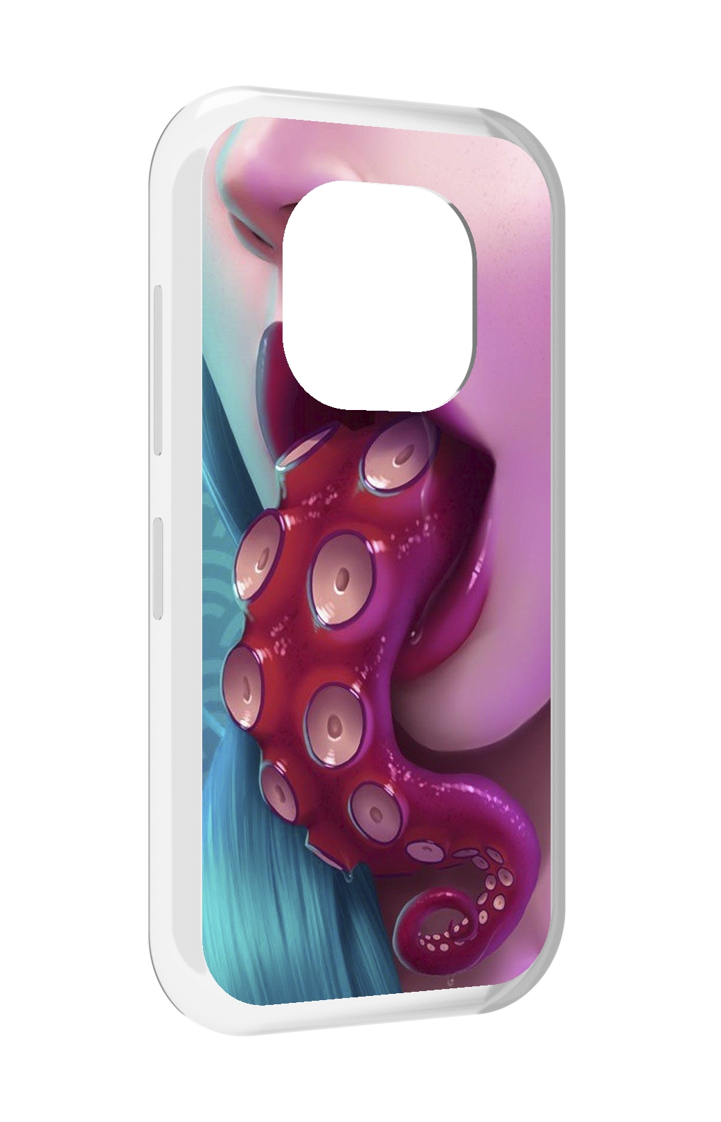 

Чехол MyPads девушка с щупальцой женский для Doogee V20, Прозрачный, Tocco