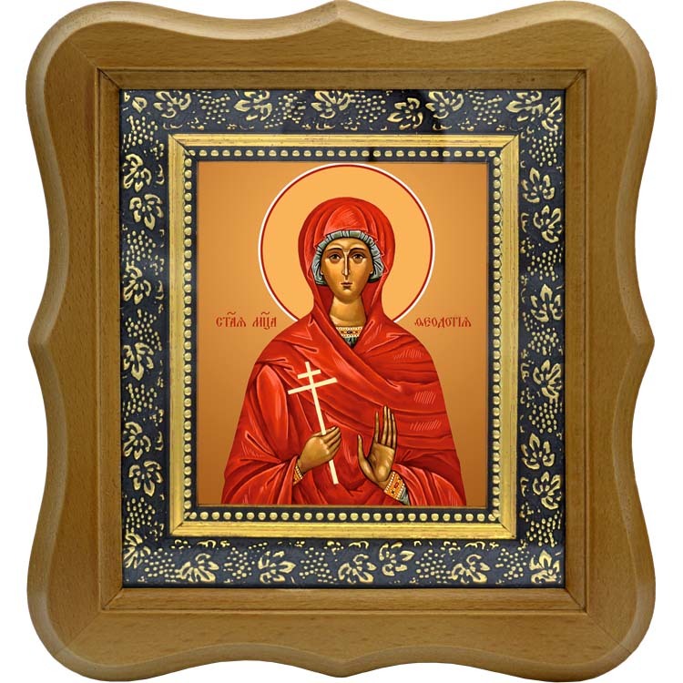 

Феодотия Римская святая мученица. Икона на холсте.
