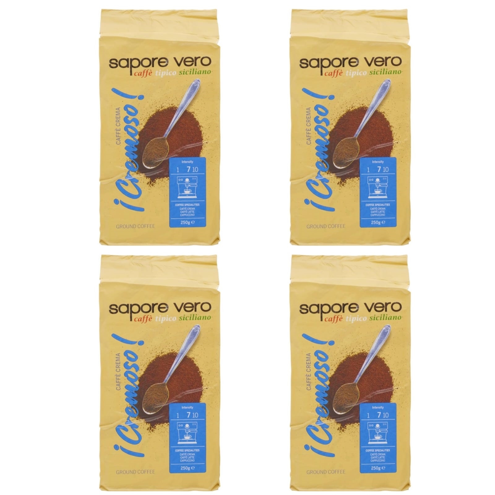 Кофе молотый Sapore Vero Caffe Crema, 250 г х 4 шт