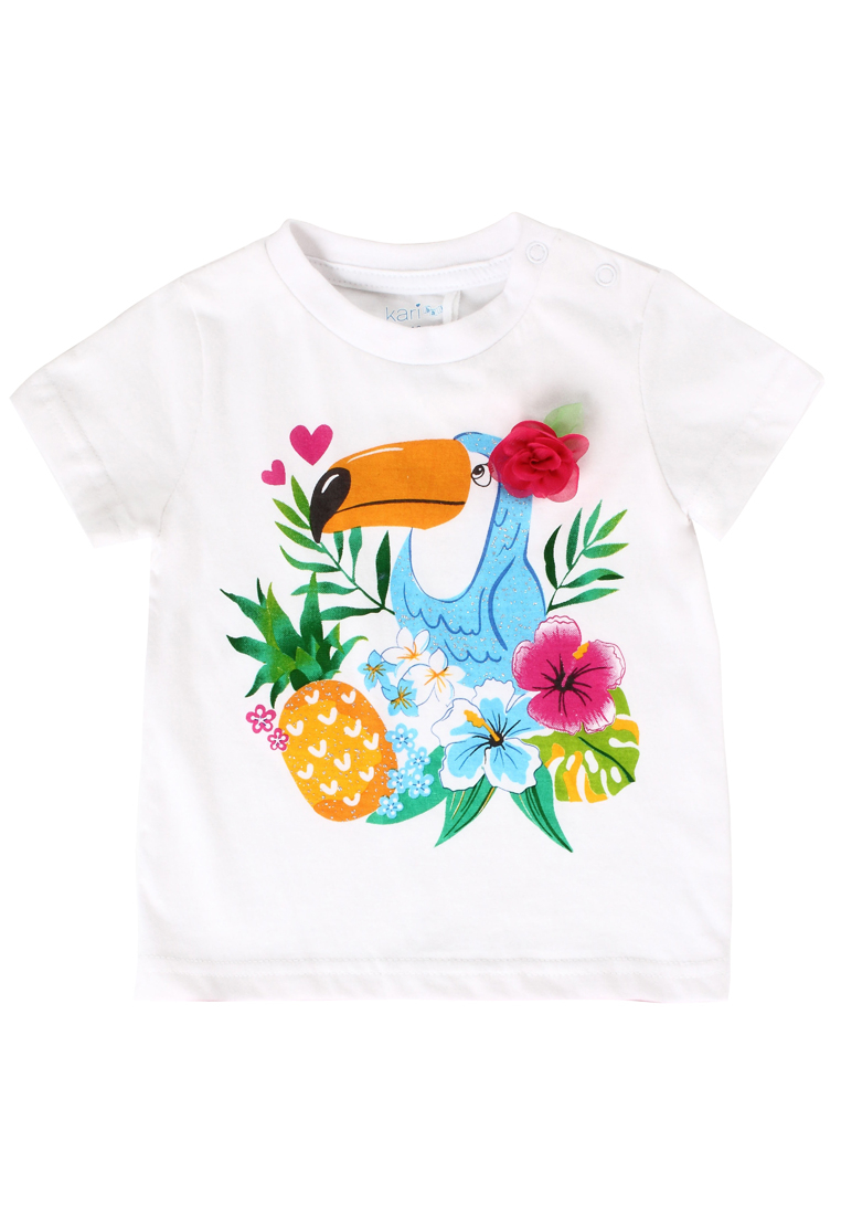 

Комплект одежды Kari baby SS22B10200603 цв. белый, розовый р. 80, SS22B10200603