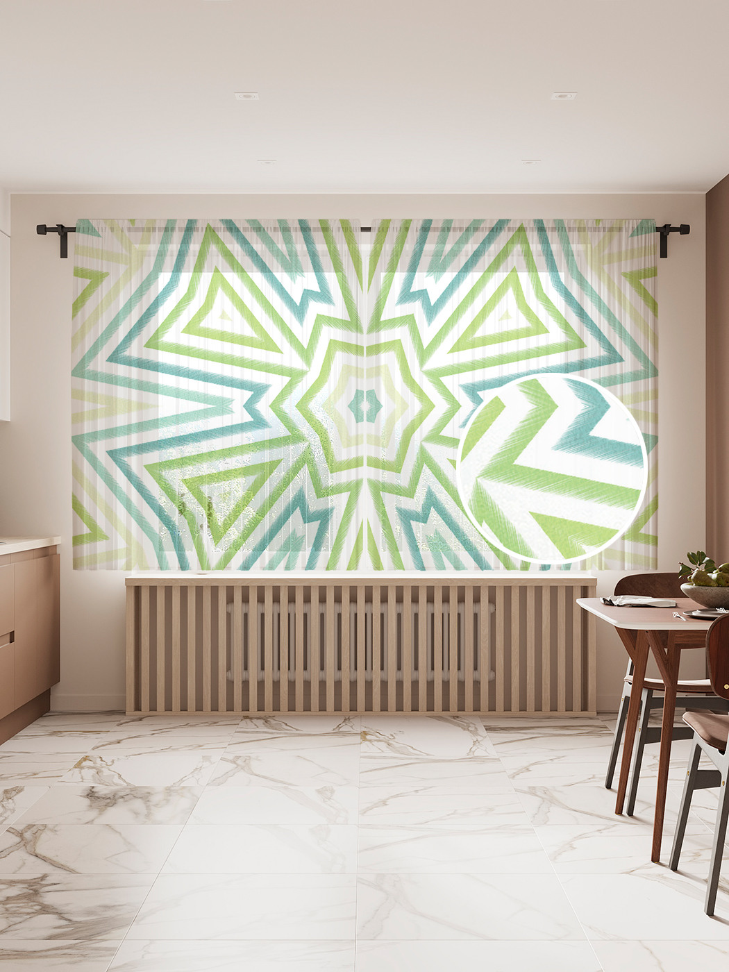 

Фототюль JoyArty "Прямой цветок", 145x180 см (2 полотна со шторной лентой + 50 крючков), Прямой цветок