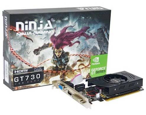 фото Видеокарта sinotex ninja gt730 pcie (96sp) 4g 128bit ddr3 (dvi/hdmi/crt) lp (nk73np043f)