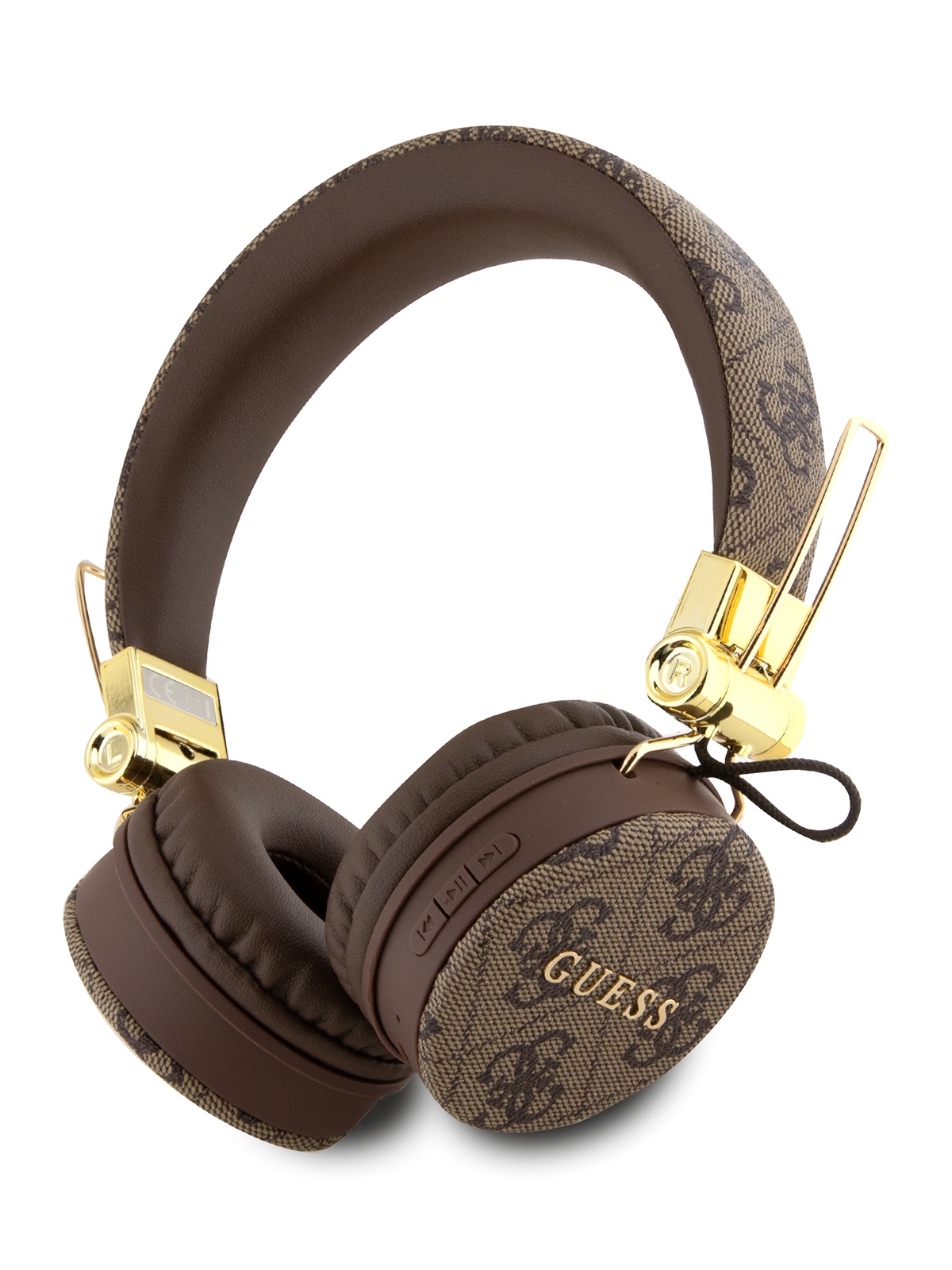 

Беспроводные наушники Guess Bluetooth Round PU 4G Brown (GUBH704GEMW), Bluetooth Round PU 4G