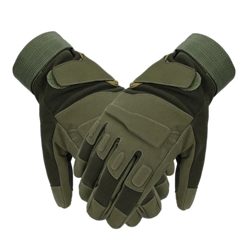 Перчатки военные тактические BattleWolf ,унисекс, зеленые, размер L