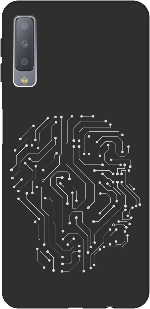 

Матовый чехол на Samsung Galaxy A7 (2018) с принтом "Mindmap" черный, Черный;белый, 0