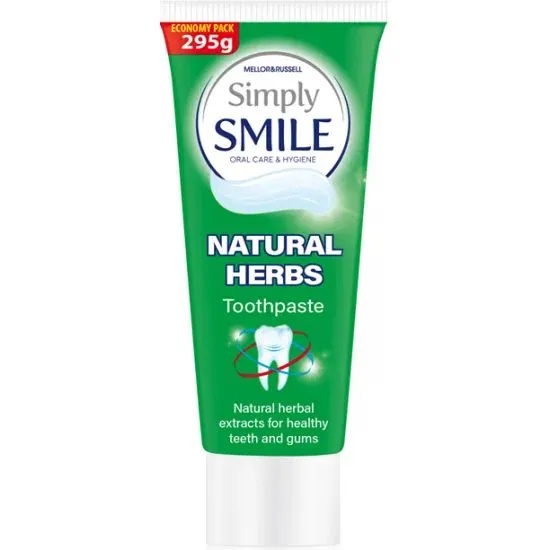 Зубная паста Simply Smile лечебные травы 250 мл silcamed травяная зубная паста для укрепления зубов и десен против кровоточивости тибетские травы 130