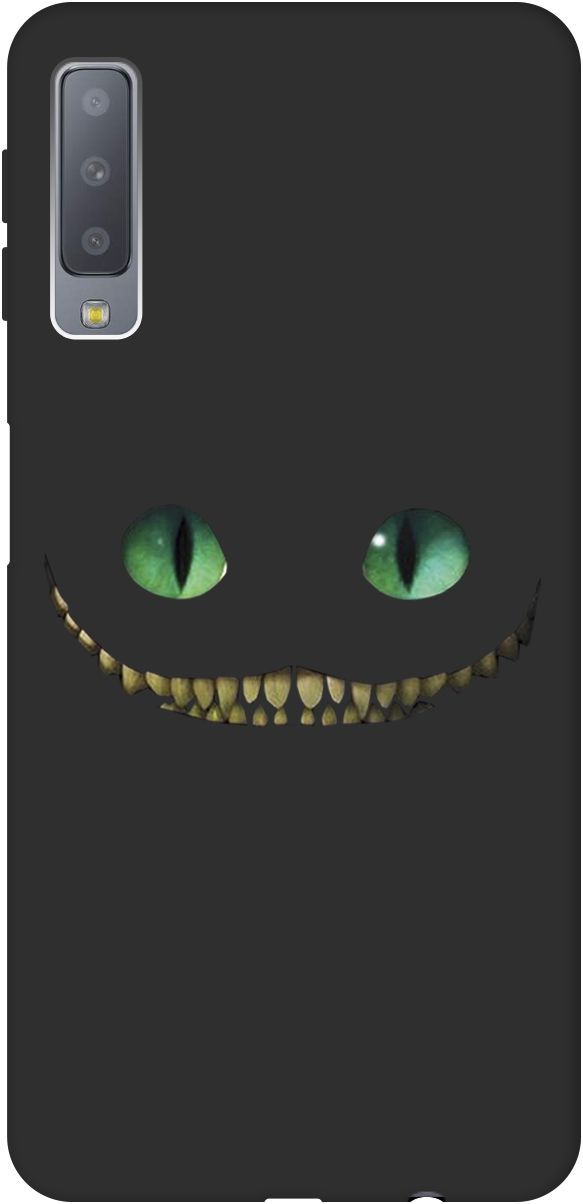 

Чехол на Samsung Galaxy A7 (2018) с принтом "Cheshire Cat" черный, Черный;зеленый, 0