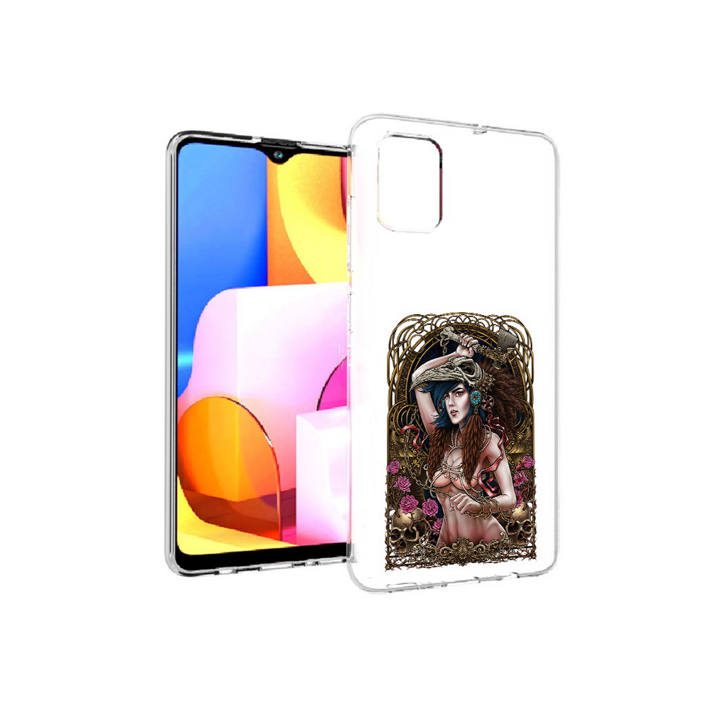 Чехол MyPads Tocco для Samsung Galaxy A71 красивая девушка рисунок (PT142122.485.407)