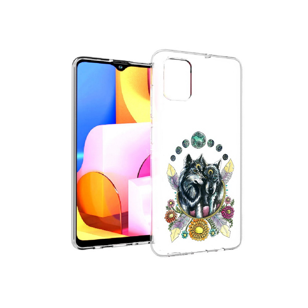 

Чехол MyPads Tocco для Samsung Galaxy A71 красивые волки абстракция (PT142122.485.408), Прозрачный, Tocco