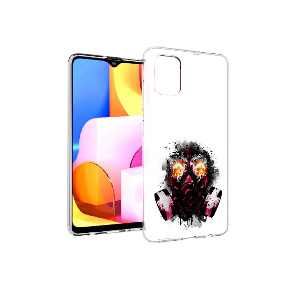 

Чехол MyPads Tocco для Samsung Galaxy A71 красный противогаз (PT142122.485.412), Прозрачный, Tocco