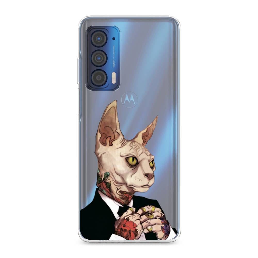 

Чехол Awog на Motorola Edge (2021) "Татуированный сфинкс", Разноцветный, 242950-7