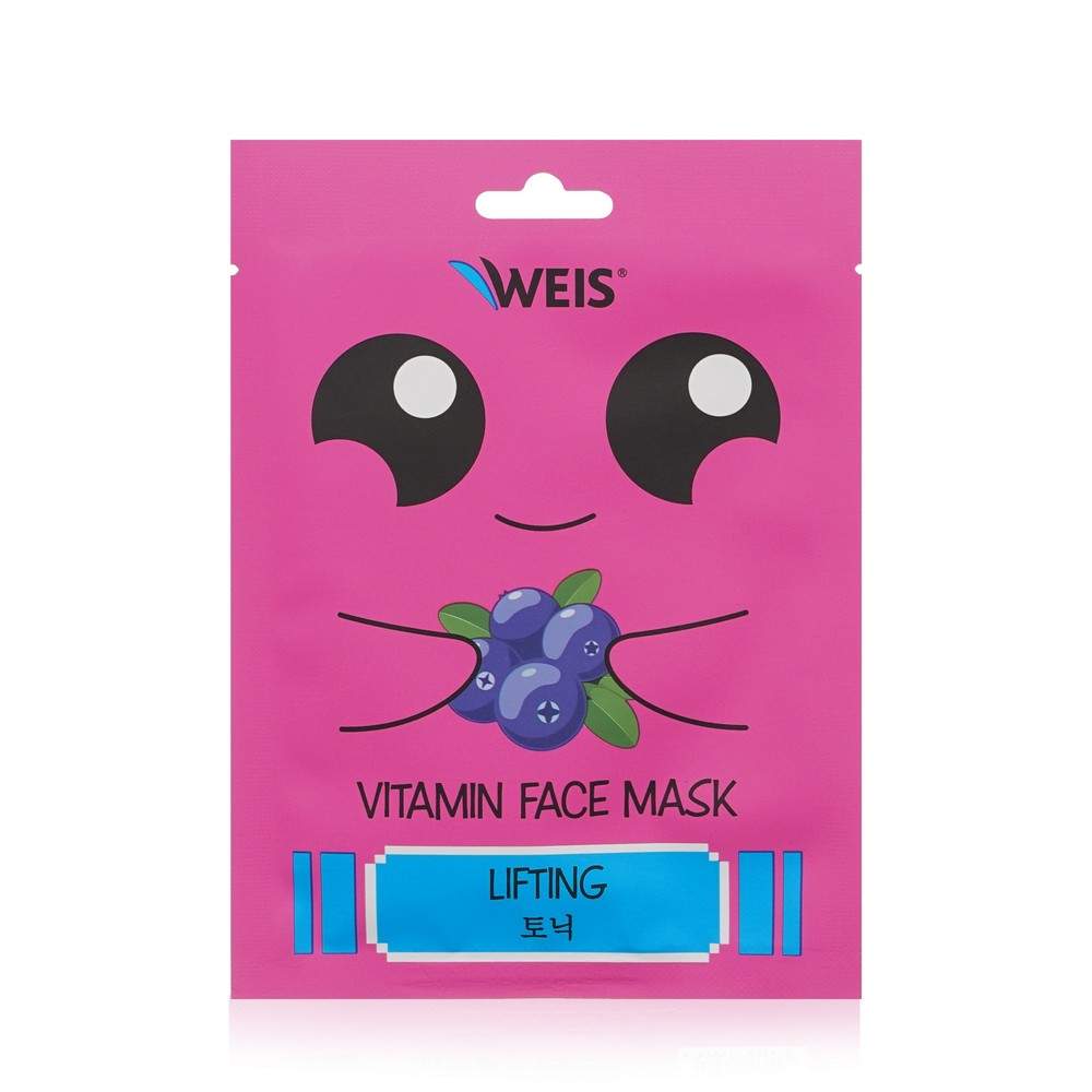 Маска для лица Weis Vitamin Face mask Lifting с экстрактом голубики 23г 79₽