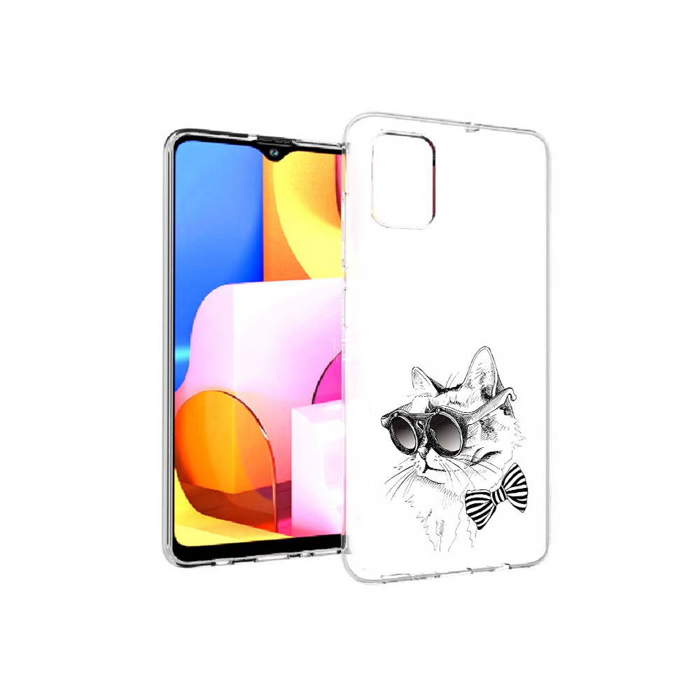Чехол MyPads Tocco для Samsung Galaxy A71 крутая кошка в очках (PT142122.485.421)