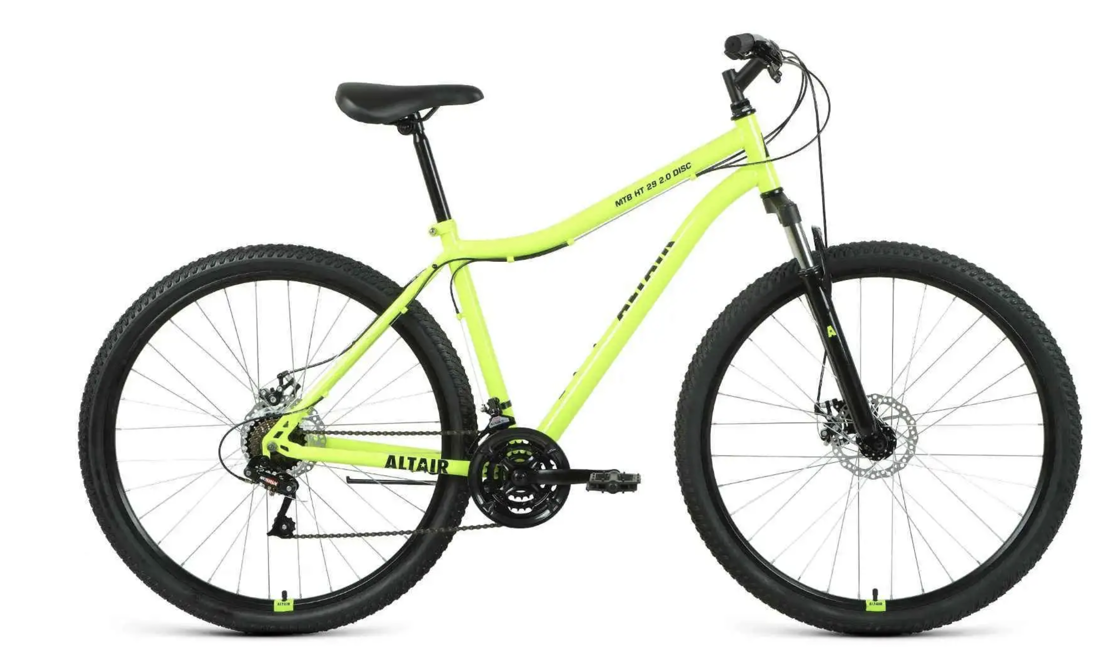 

Велосипед 29 FORWARD ALTAIR MTB HT 2.0 (DISK) (21-ск.) 2022 (рама 21) черный/зеленый/яркий