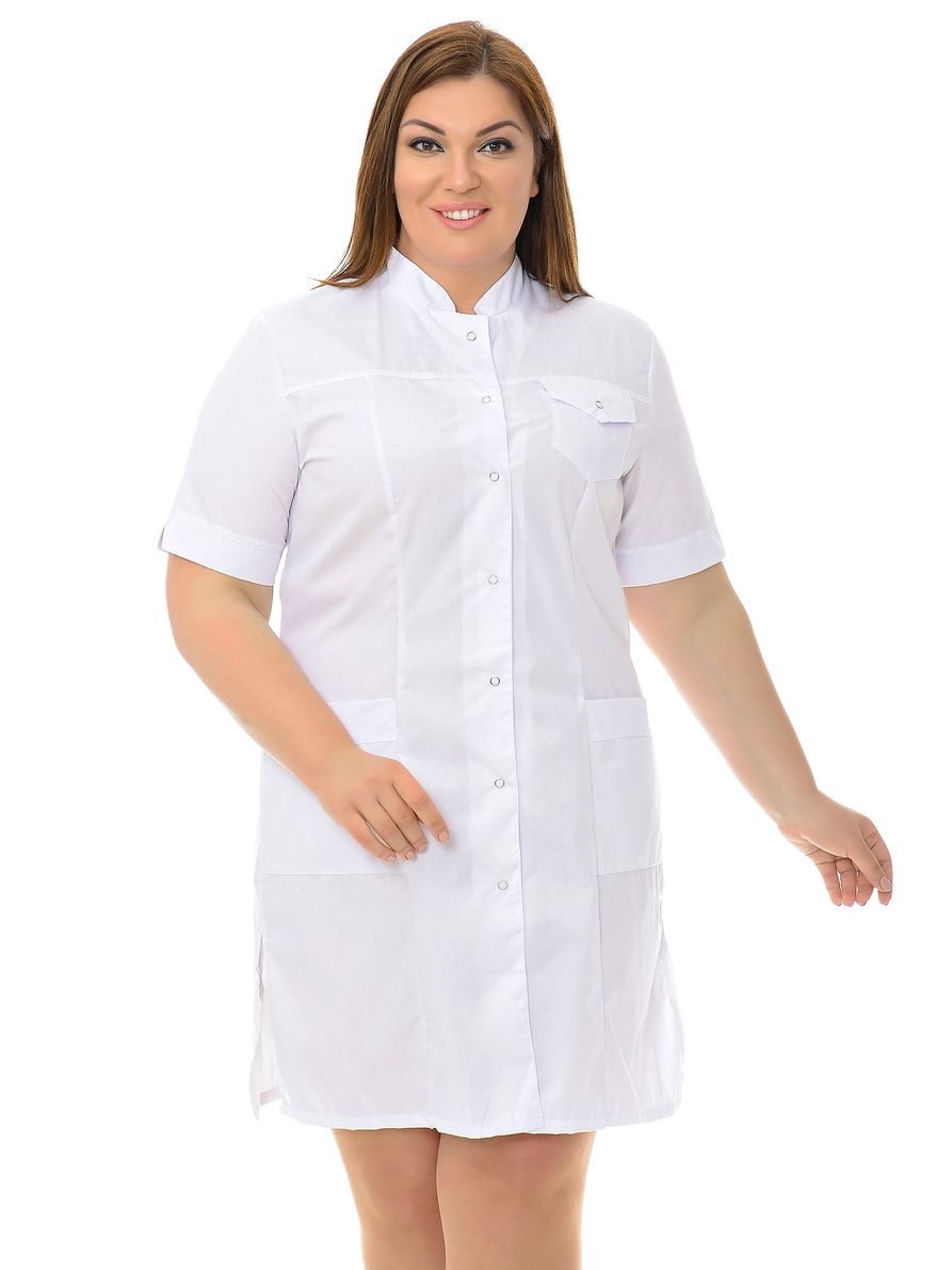 фото Халат медицинский женский medicalwear марго 010 белый 54 ru