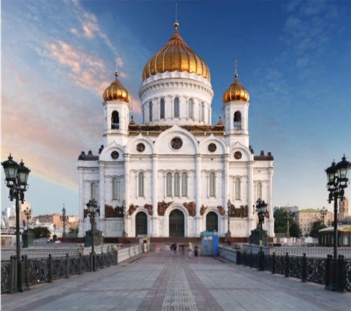 фото Алмазная мозаика картина стразами храм христа спасителя, 40х50 см nobrand