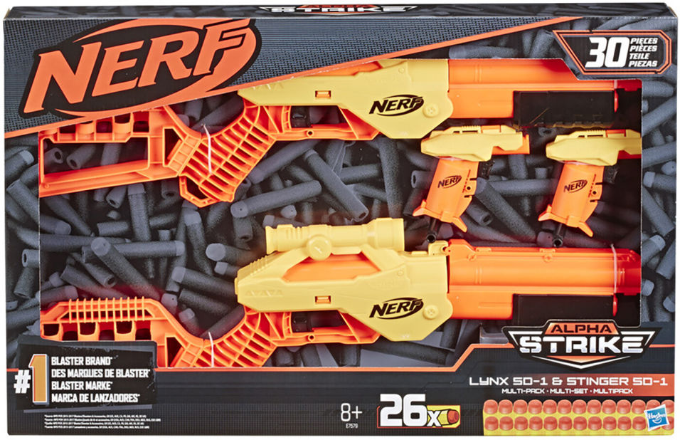 фото Игровой набор nerf альфа страйк бластер e7579