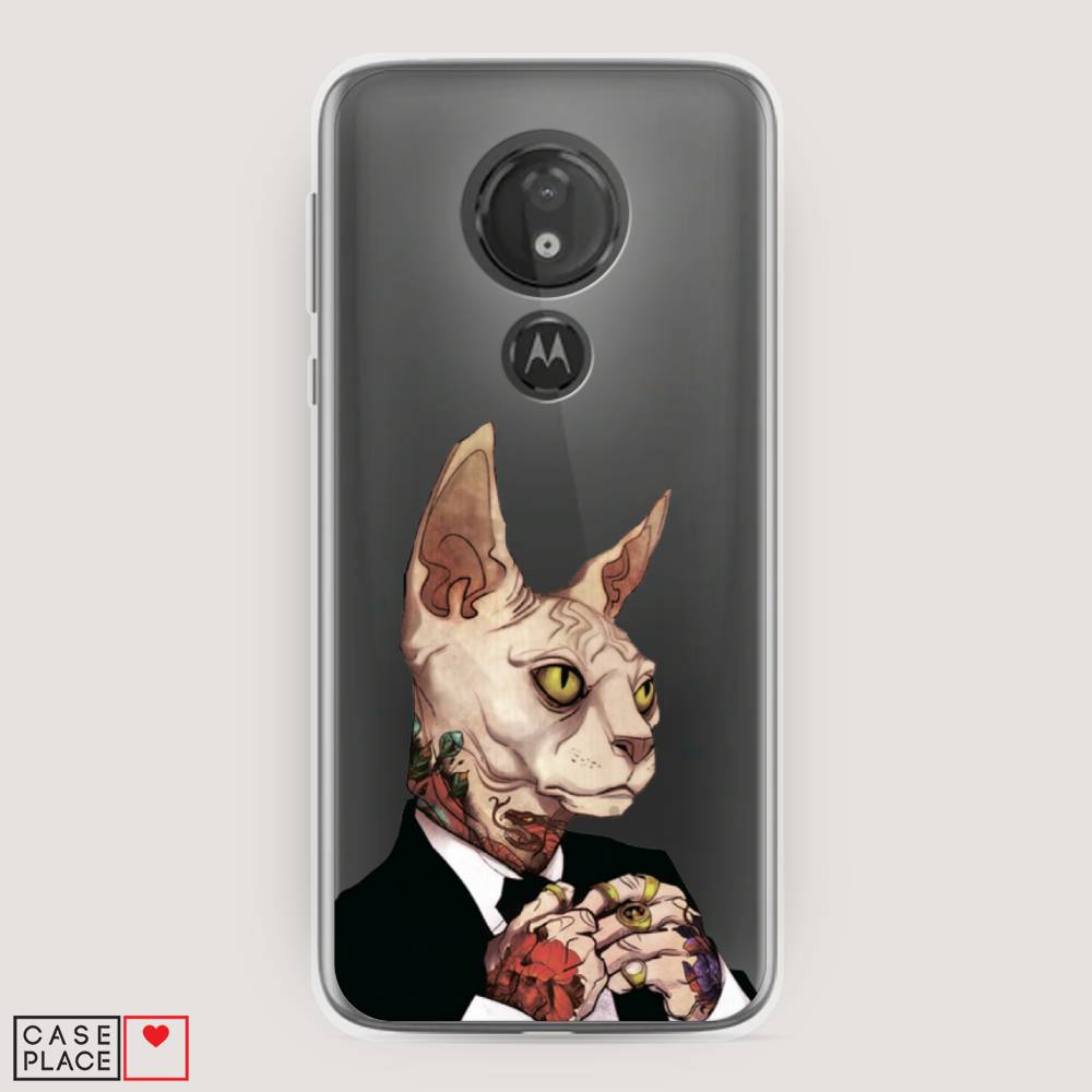 

Чехол Awog на Motorola Moto G7 Power / Моторола Мото G7 Power "Татуированный сфинкс", Разноцветный, 241350-7