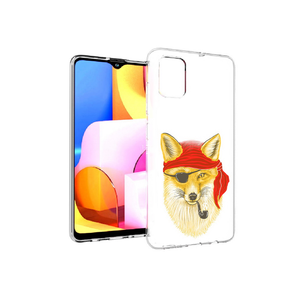 

Чехол MyPads Tocco для Samsung Galaxy A71 лиса-пират (PT142122.485.440), Прозрачный, Tocco