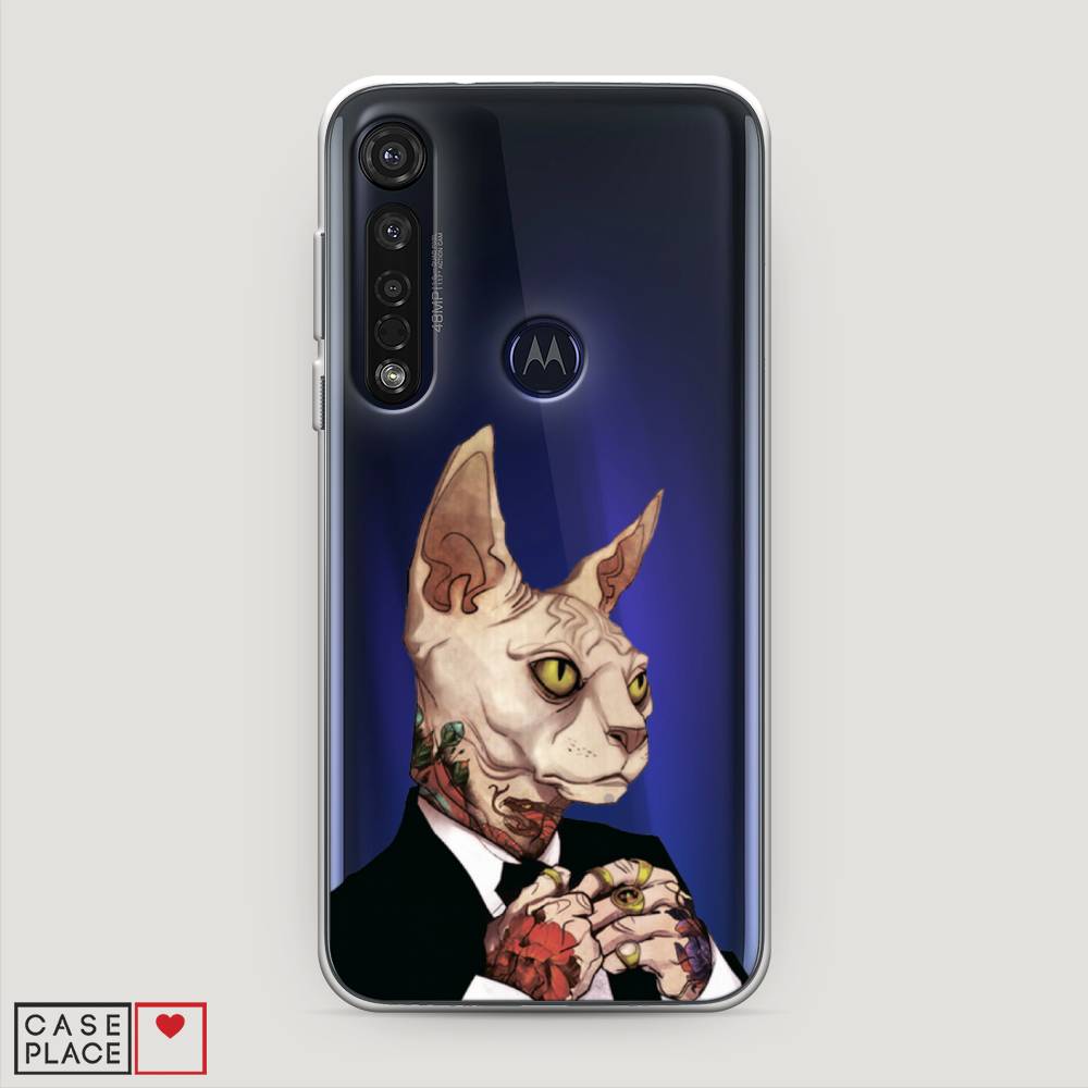 

Чехол Awog на Motorola Moto G8 Plus "Татуированный сфинкс", Разноцветный, 241450-7