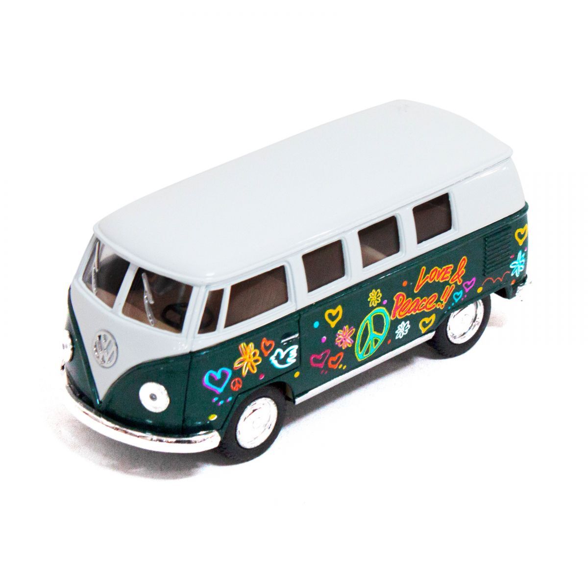 

Модель машины KINSMART "Volkswagen Classical Bus (1962) with printing " инерция 1:32