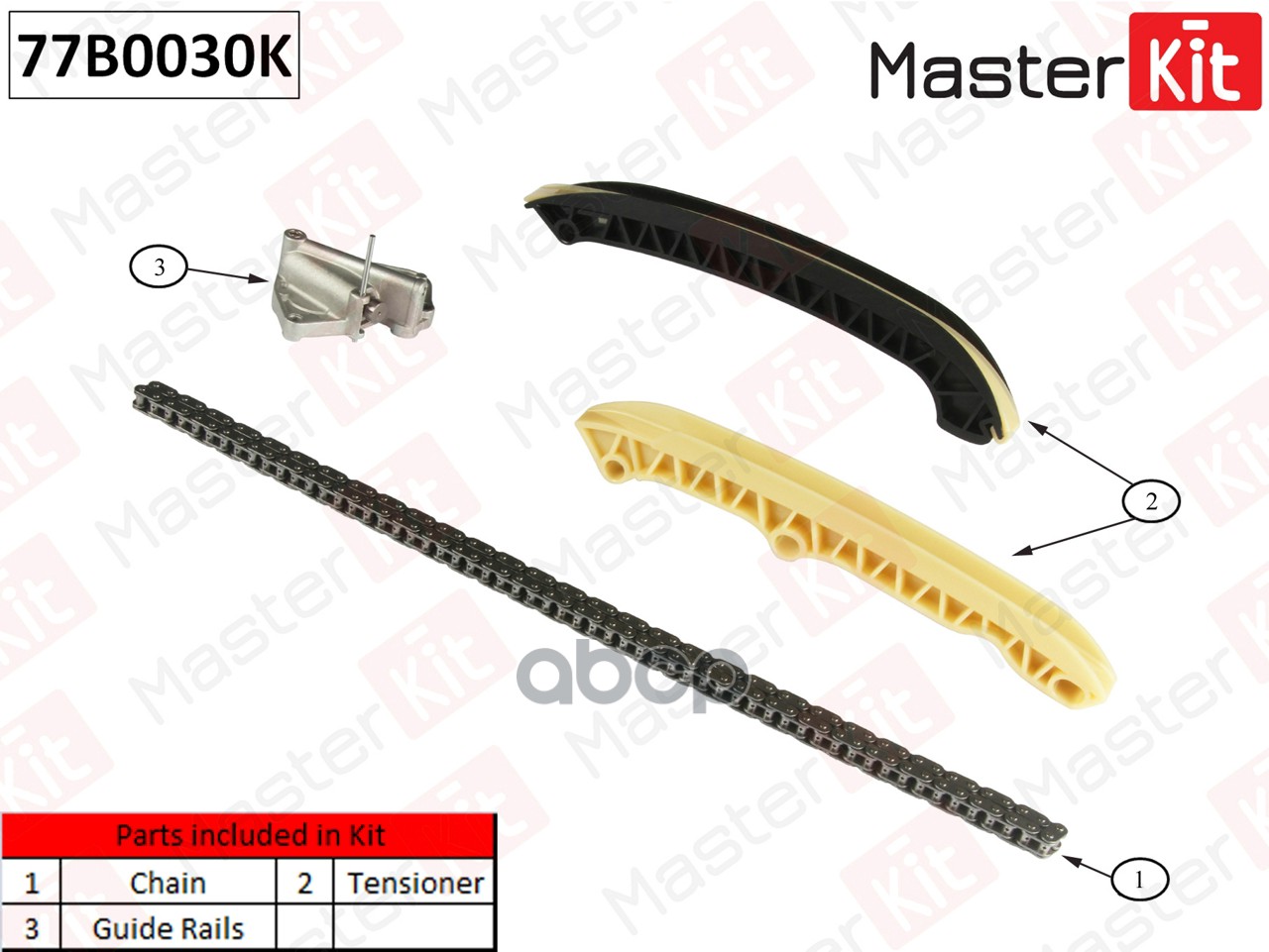 

Комплект Цепи Грм Vag Awy,Bmd,Bbm,Chfa 77b0030k MasterKit арт. 77B0030K, 77B0030K