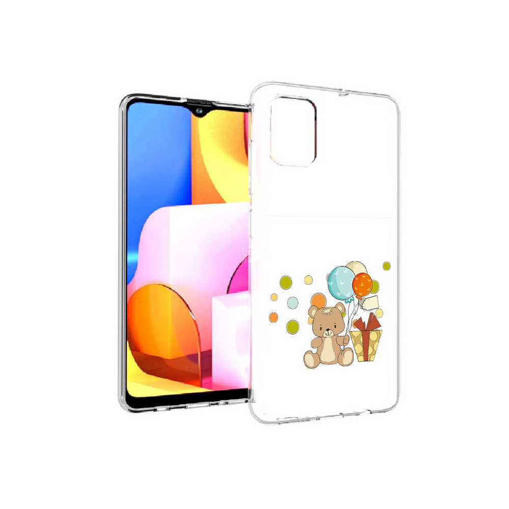 

Чехол MyPads Tocco для Samsung Galaxy A71 медвеженок с подарком (PT142122.485.470), Прозрачный, Tocco