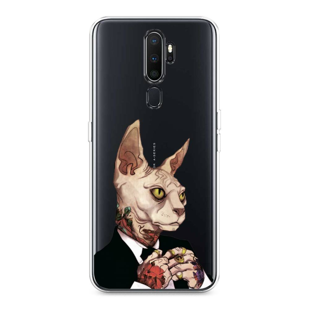 

Чехол Awog на Oppo A5/A9 2020 "Татуированный сфинкс", Разноцветный, 251950-7