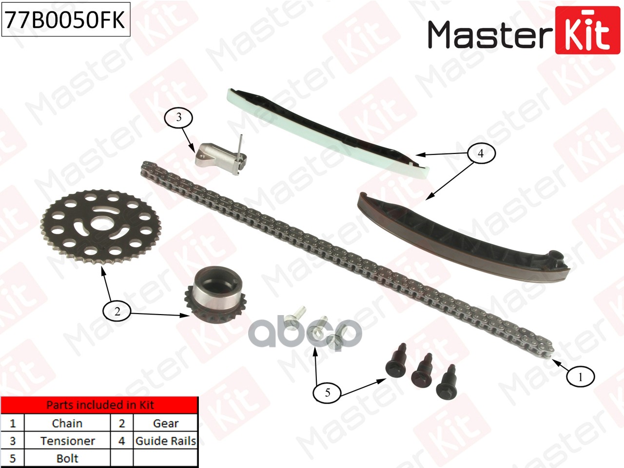 

Комплект Цепи Грм Renauit Laguna 2.0dci M9r 05- 77b0050fk MasterKit арт. 77B0050FK, 77B0050FK