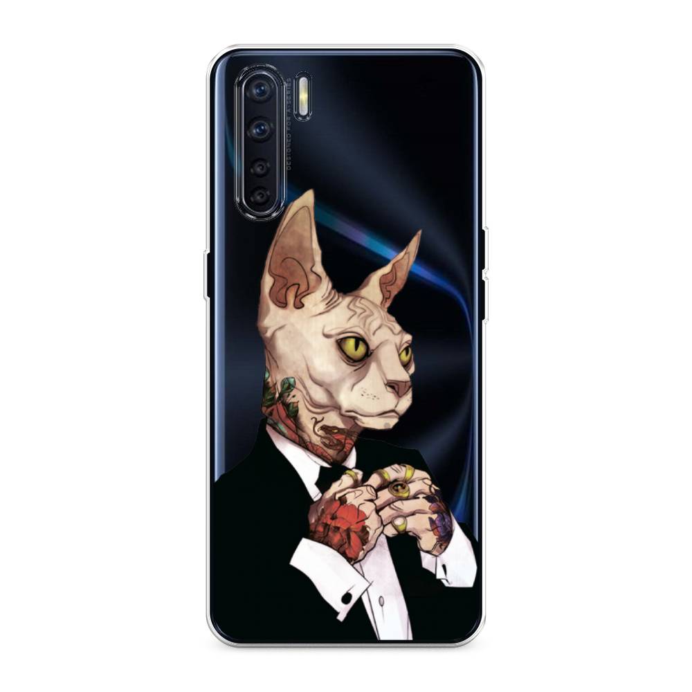 

Чехол Awog на Oppo A91/Reno 3 "Татуированный сфинкс", Разноцветный, 254250-7