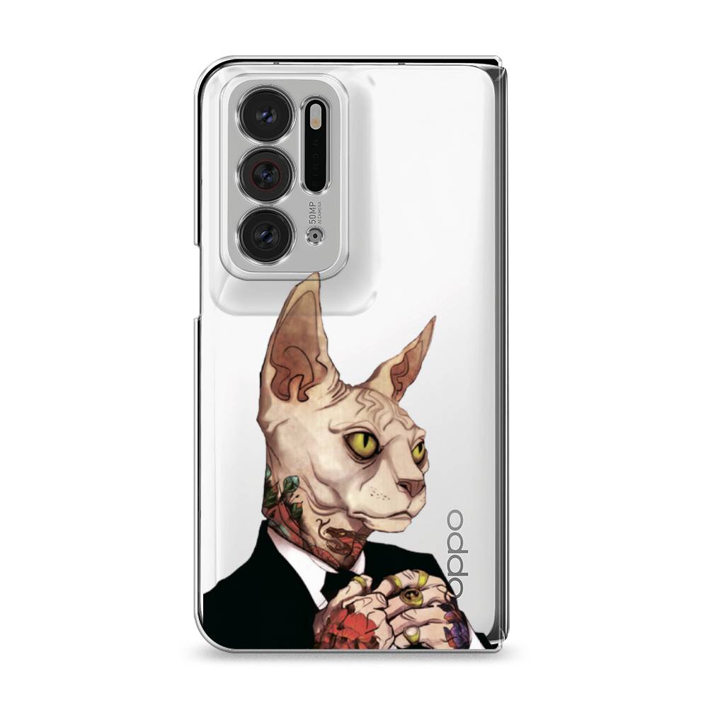 

Чехол Awog на Oppo Find N "Татуированный сфинкс", Разноцветный, 259650-7