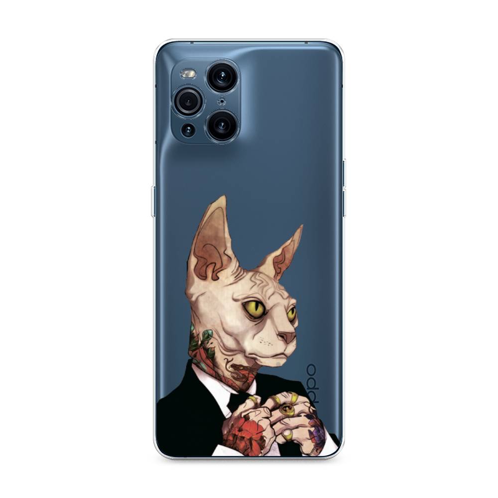 

Чехол Awog на Oppo Find X3 Pro "Татуированный сфинкс", Разноцветный, 255750-7