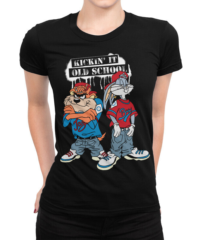 

Футболка женская Dream Shirts Багз и Таз Old School 10003171 черная 2XL, Багз и Таз Old School 10003171