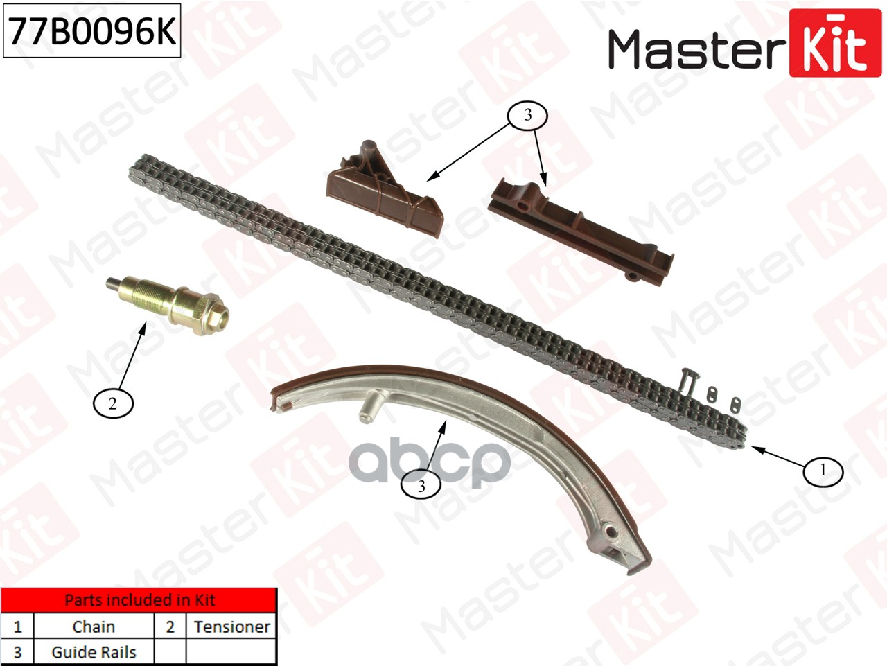 

Комплект Цепи Грм Mb 2.0d/2.5d/3.0d Om602, 77B0096K
