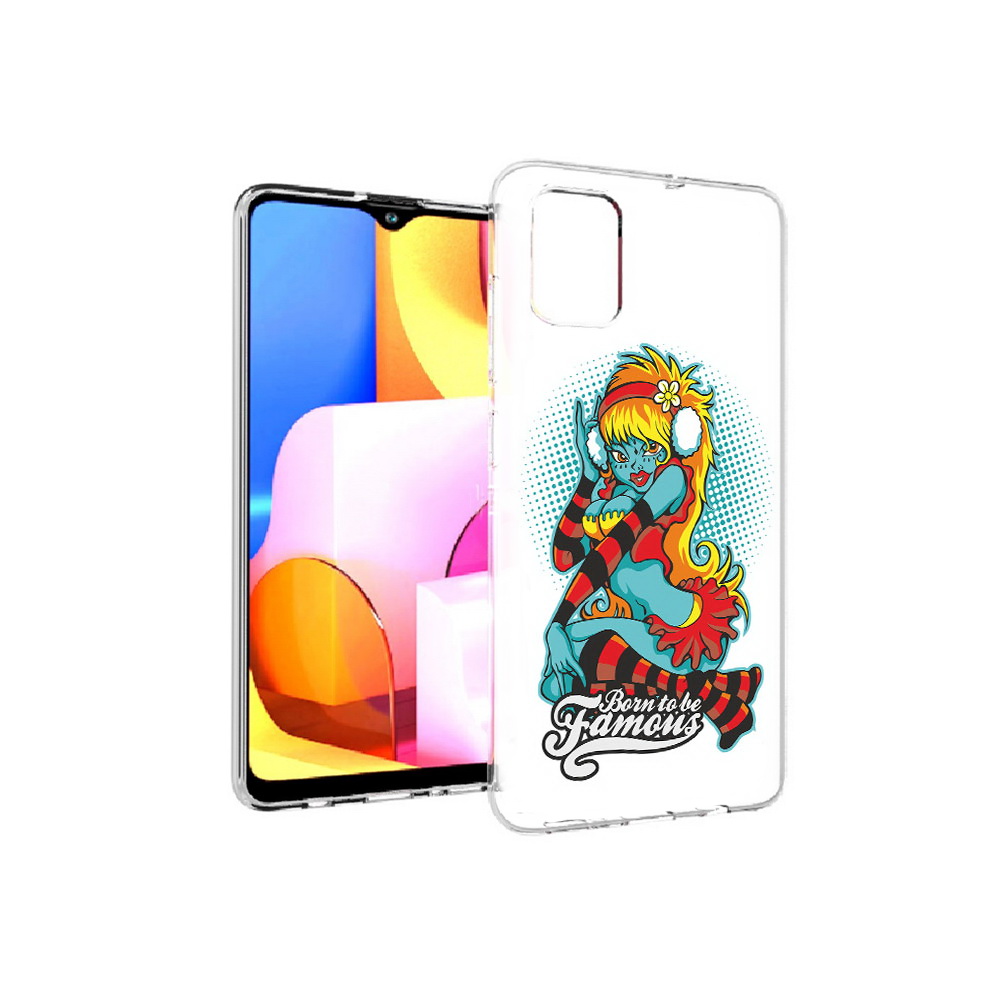 

Чехол MyPads Tocco для Samsung Galaxy A71 нарисованная девушка в наушниках, Прозрачный, Tocco