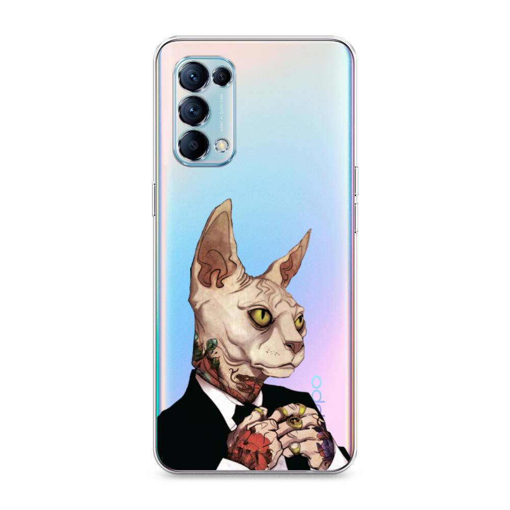 

Чехол Awog на Oppo Reno 5 "Татуированный сфинкс", Разноцветный, 255250-7