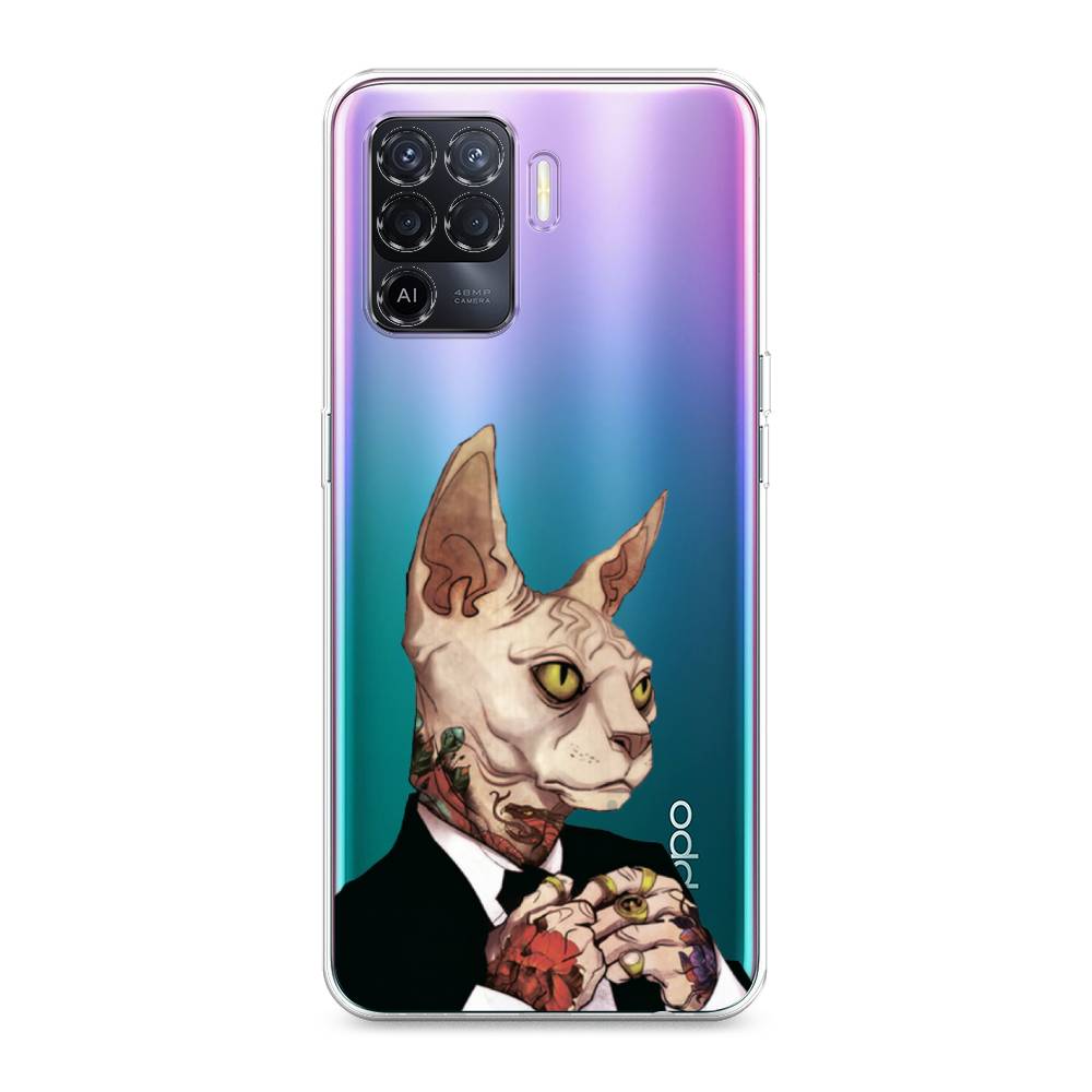 

Чехол Awog на Oppo Reno 5 Lite "Татуированный сфинкс", Разноцветный, 255150-7