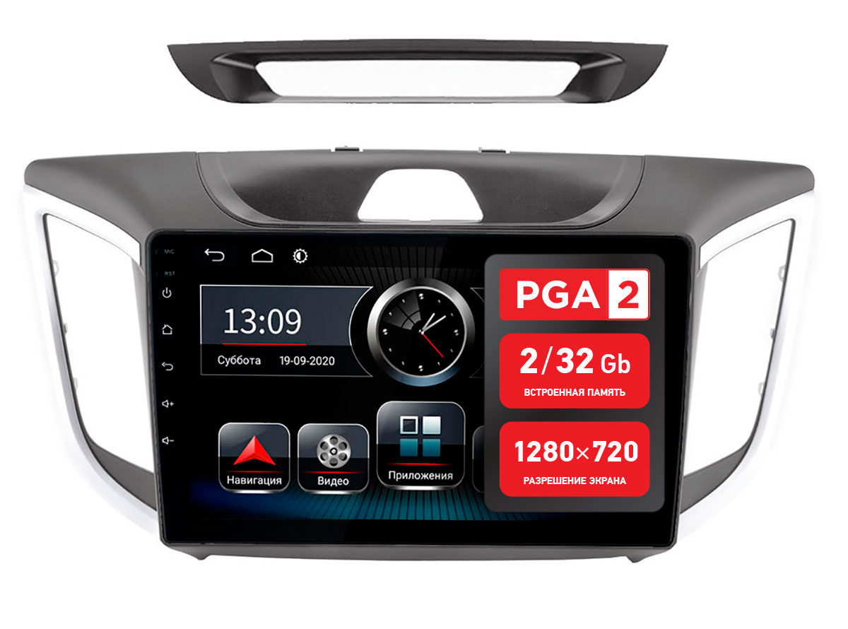 

Штатная магнитола Incar PGA 2 2410 для Hyundai Creta 16+ BT/QLED/2.5D, Hyundai