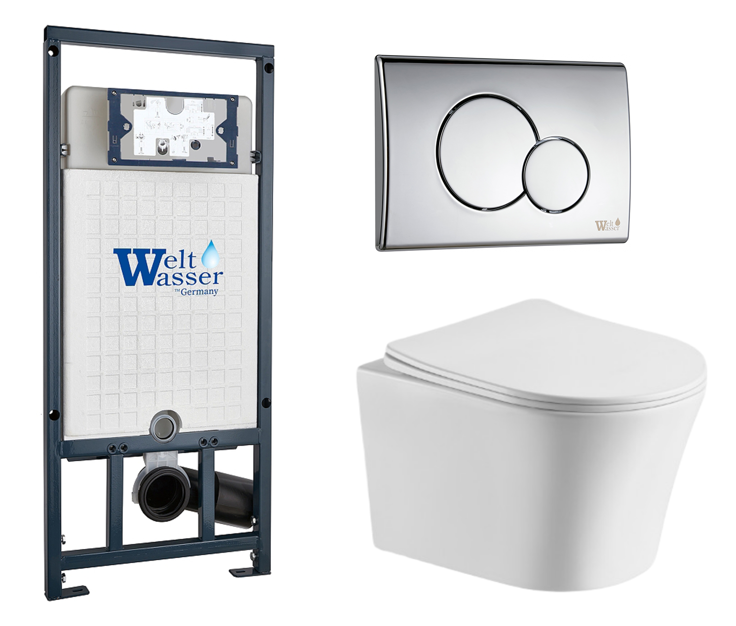 

Комплект: инсталляция WeltWasser Marberg 507 + унитаз Adige Aria с кнопкой хром