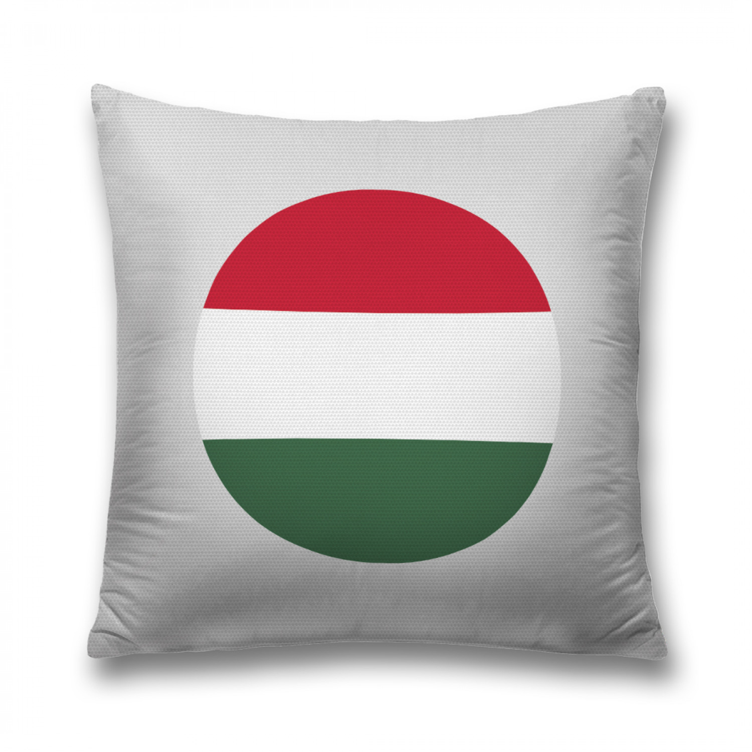 фото Наволочка декоративная joyarty "венгерский флаг в кругу" на молнии, 45x45 см