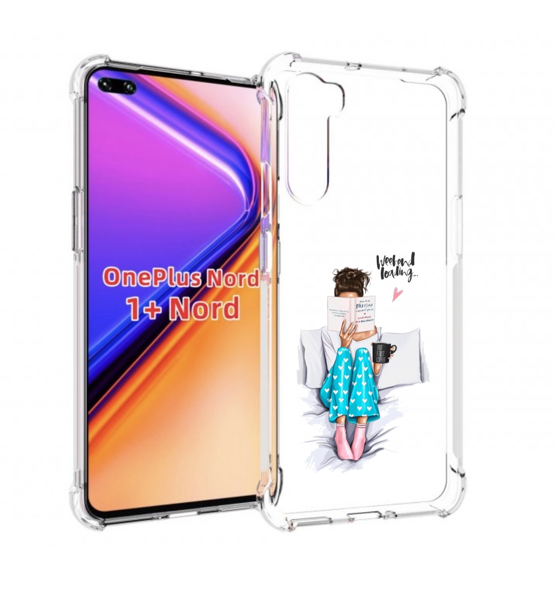 

Чехол MyPads Weekend-loading для OnePlus Nord / 1+ Nord (1ая версия), Прозрачный, Tocco