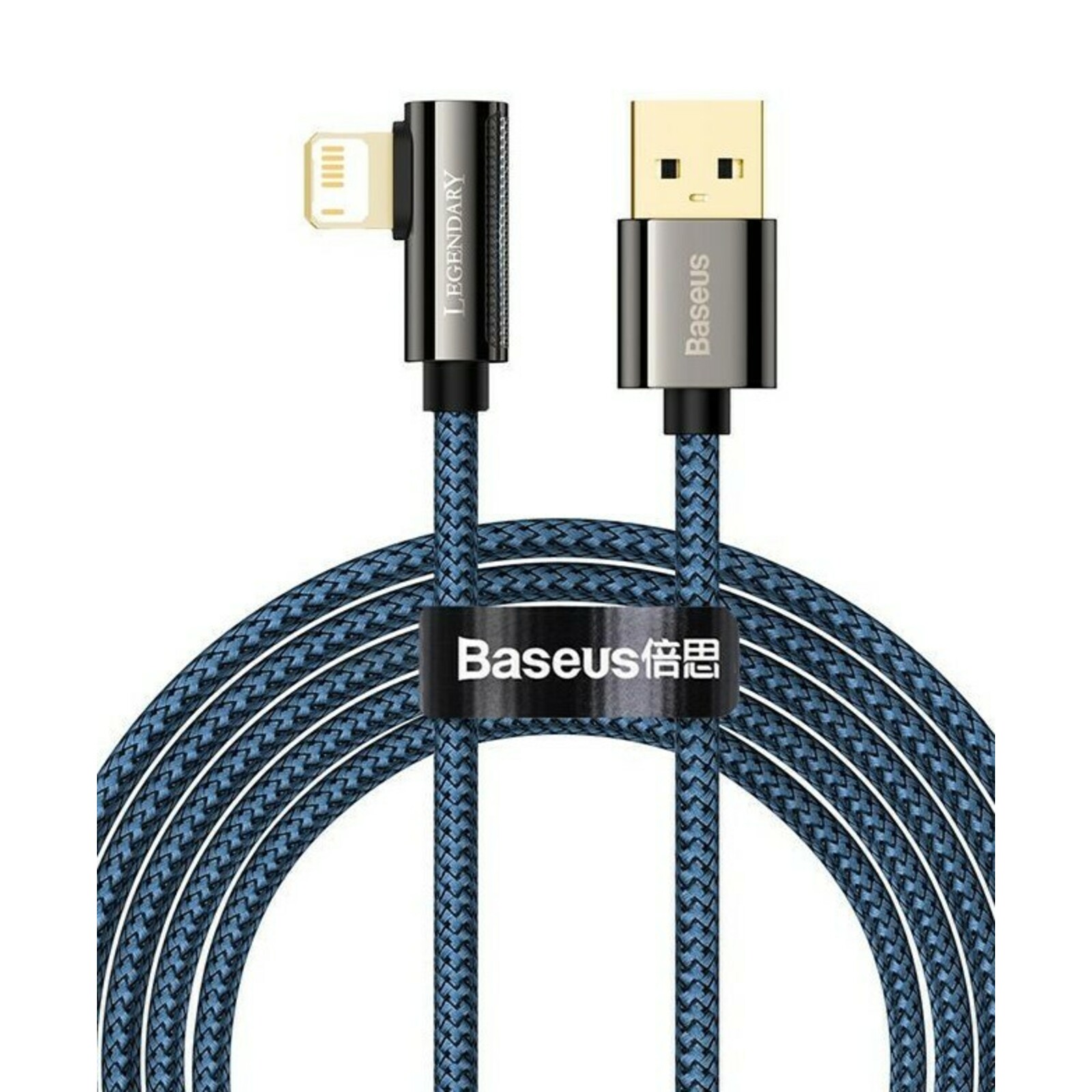 фото Кабель lightning - usb baseus cacs000103 2 м синий