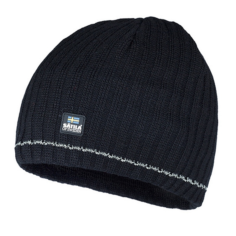 

Шапка бини мужская Satila Reflective черная, р.60, Черный, Reflective