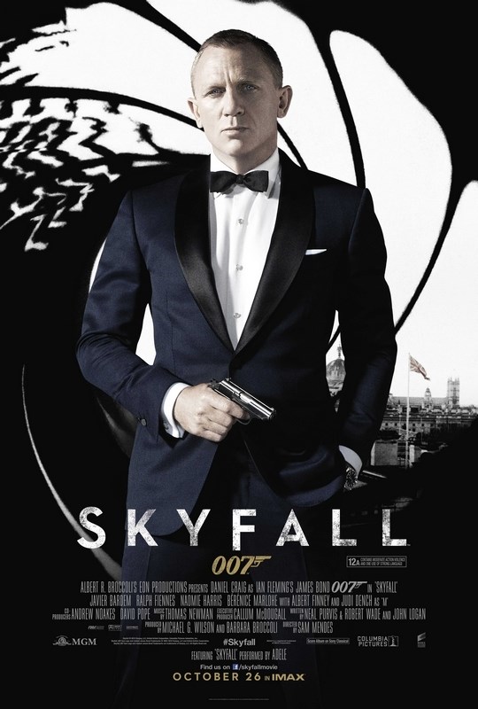 

Постер к фильму "Джеймс Бонд 23 - 007: Координаты «Скайфолл»" (Skyfall) Оригинальный 68,6x