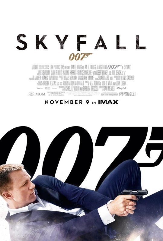 

Постер к фильму "Джеймс Бонд 23 - 007: Координаты «Скайфолл»" (Skyfall) Оригинальный 68,6x