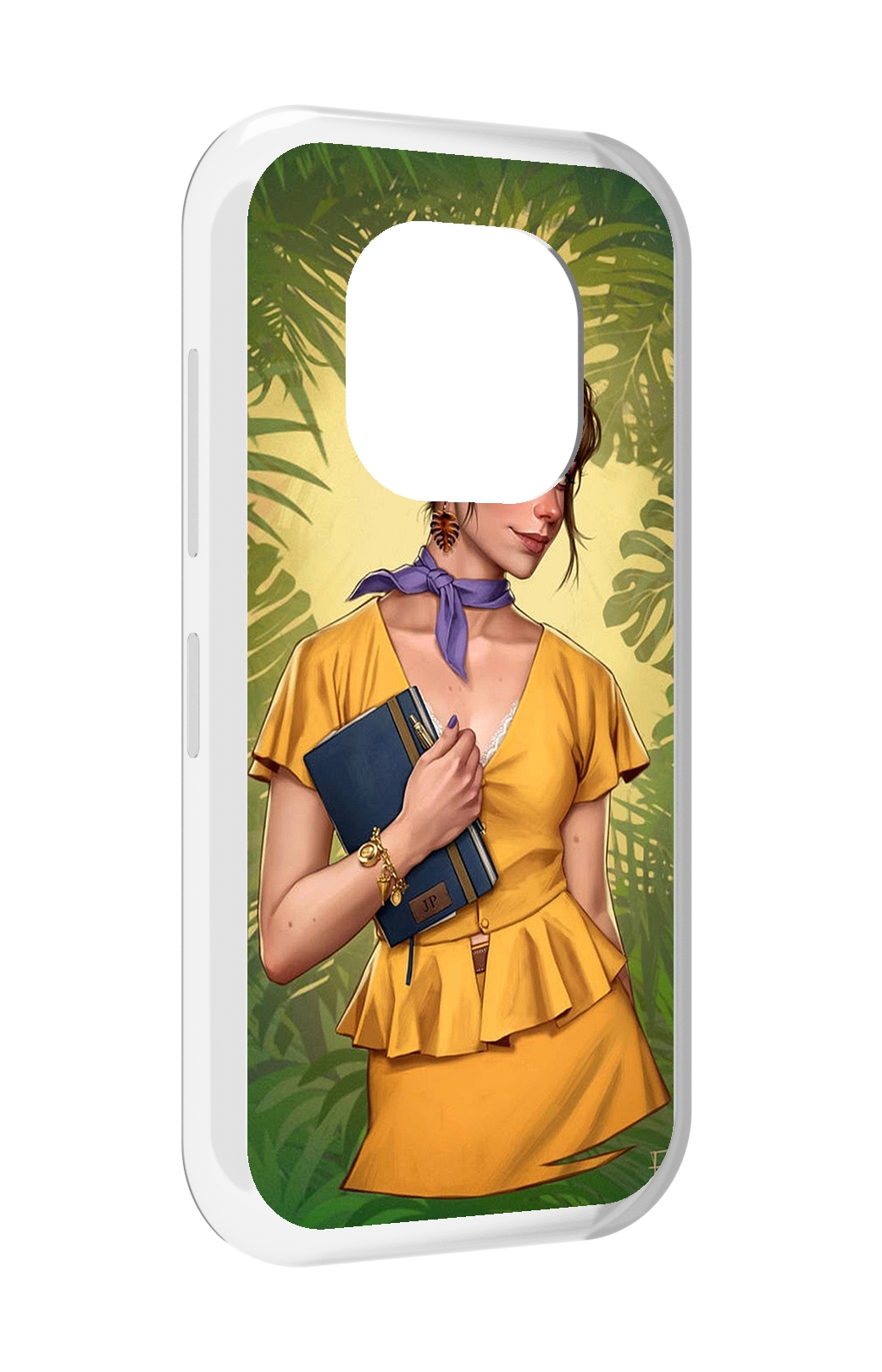 

Чехол MyPads девушка-в-зелени женский для Doogee V20, Прозрачный, Tocco