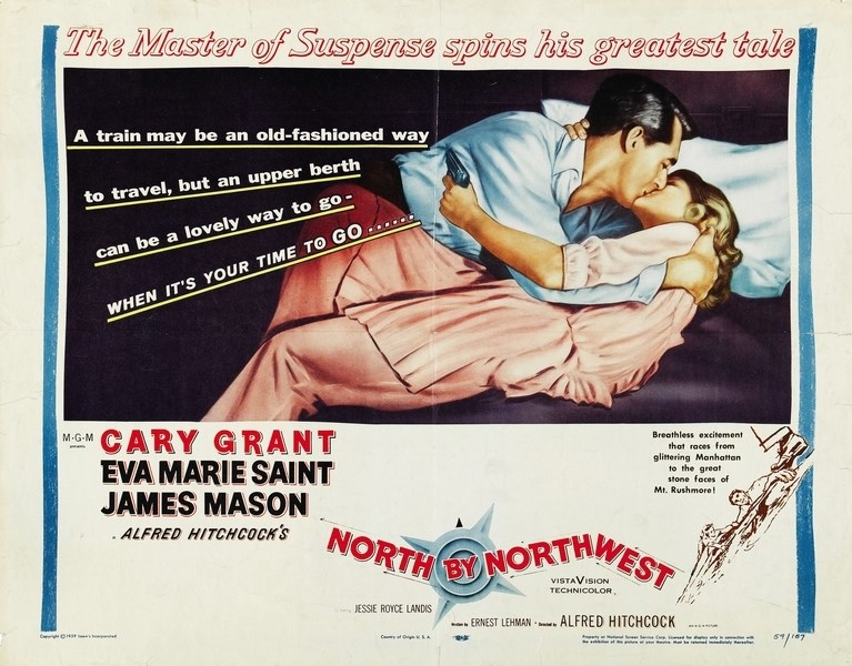 

Постер к фильму "На север через северо-запад" (North by Northwest) Оригинальный 101,6x76,2